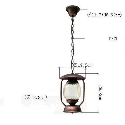 Suspension rétro LED en métal et verre arrondi | Marco Lucetti