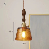 Suspension rétro LED en verre décoratif - LuxLumina | Marco Lucetti D / Blanc chaud