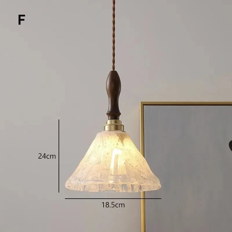 Suspension rétro LED en verre décoratif - LuxLumina | Marco Lucetti F / Blanc chaud
