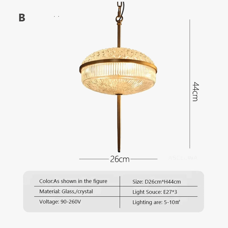 Suspension rétro LED en verre nordique pour une déco maison tendance | Marco Lucetti