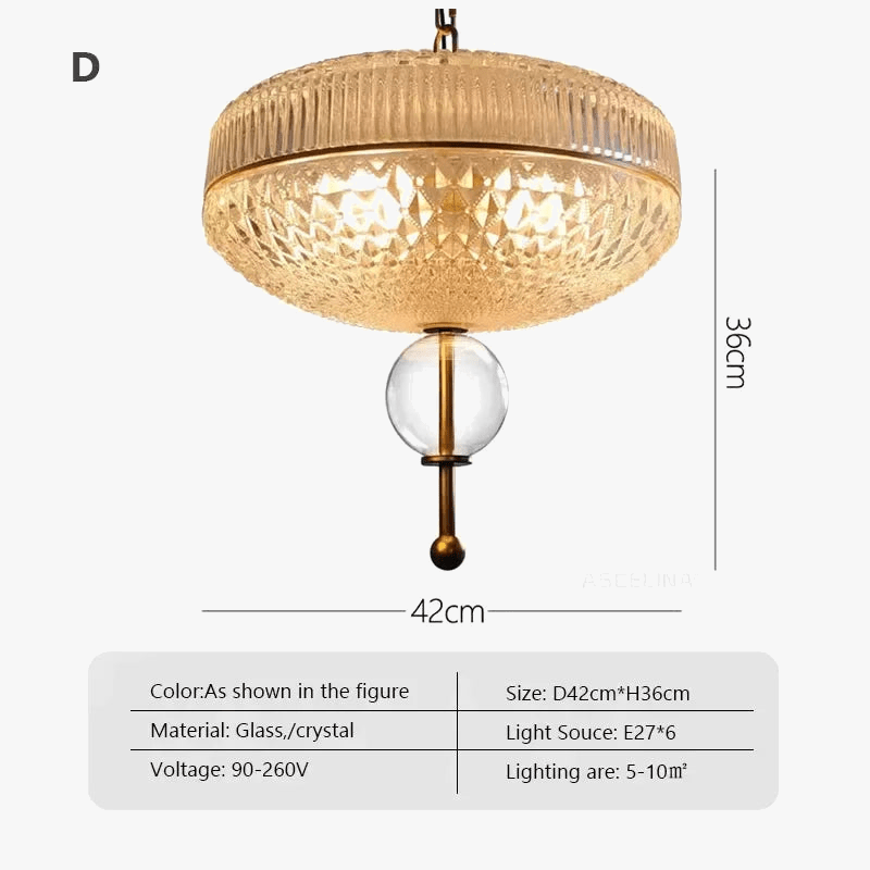 Suspension rétro LED en verre nordique pour une déco maison tendance | Marco Lucetti