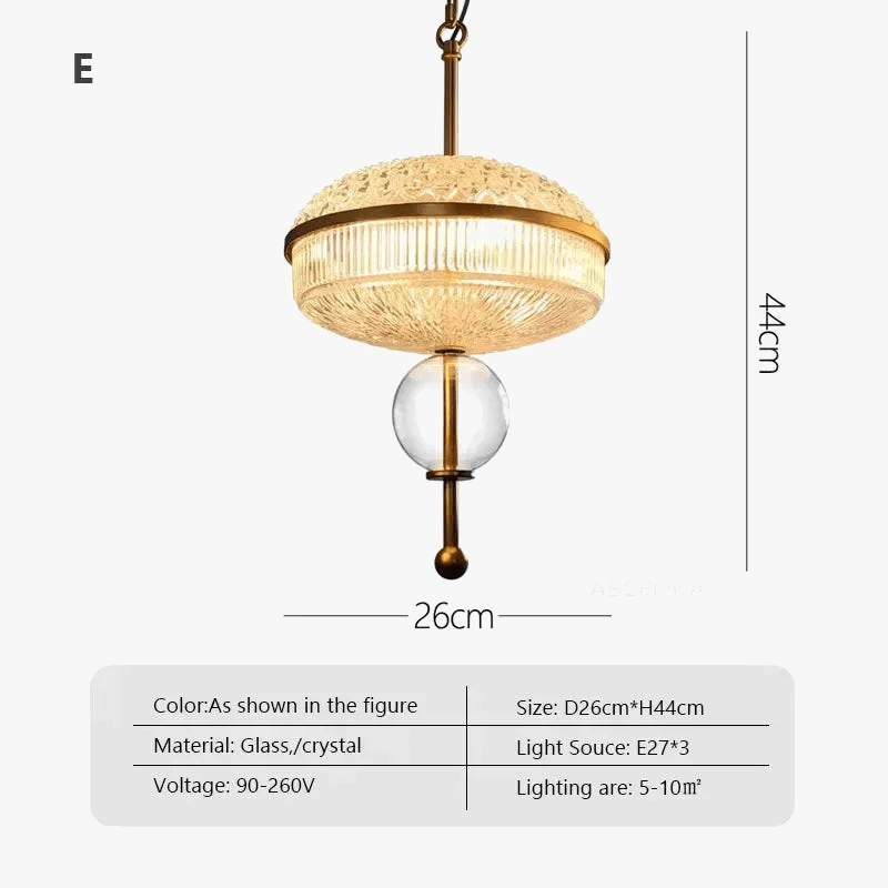 Suspension rétro LED en verre nordique pour une déco maison tendance | Marco Lucetti