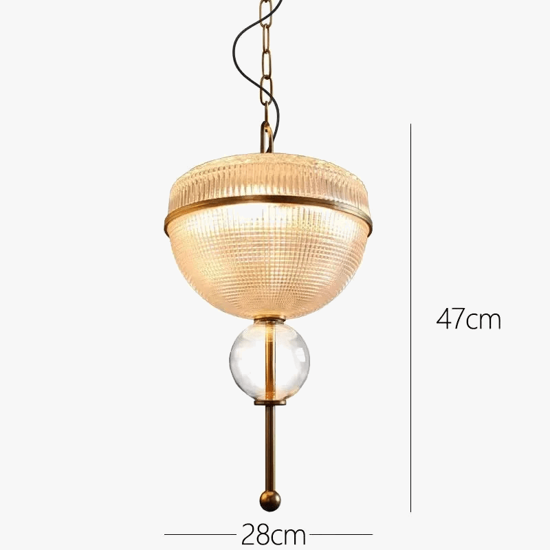 Suspension rétro LED en verre nordique pour une déco maison tendance | Marco Lucetti