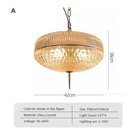 Suspension rétro LED en verre nordique pour une déco maison tendance | Marco Lucetti A / Lumière blanche