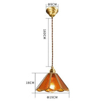 Suspension rétro LED Glass en verre et métal doré | Marco Lucetti A / 4W