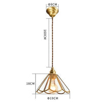Suspension rétro LED Glass en verre et métal doré | Marco Lucetti B / 4W