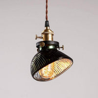 Suspension rétro LED - Noir et Doré | Marco Lucetti