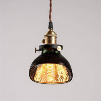 Suspension rétro LED - Noir et Doré | Marco Lucetti