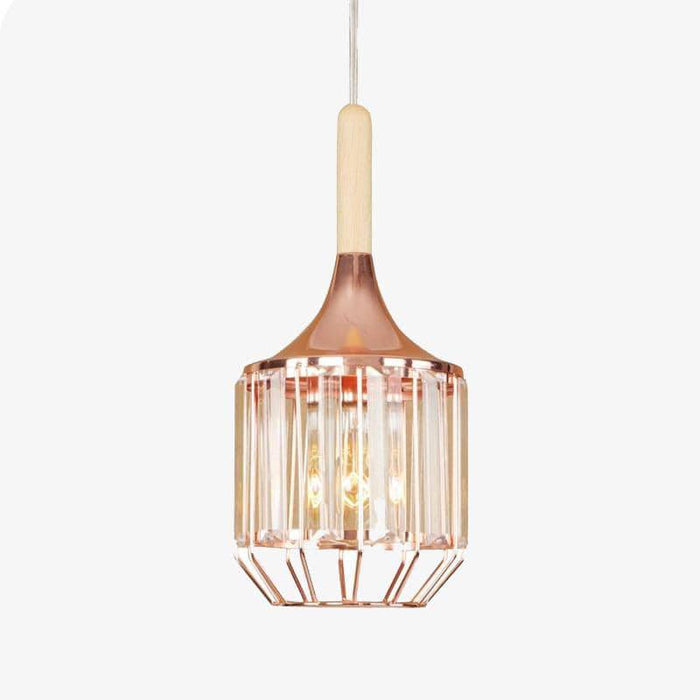 Suspension rétro LED "Rose Gold Cystal" | Marco Lucetti