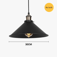 Suspension rétro Loft noir - Éclairage suspendu pour cuisine industrielle et restaurant vintage | Marco Lucetti