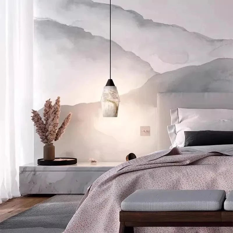 Suspension Rétro Vintage Marbre Collection LED Lustre Éclairage - Salle à manger chic | Marco Lucetti