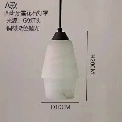 Suspension Rétro Vintage Marbre Collection LED Lustre Éclairage - Salle à manger chic | Marco Lucetti A