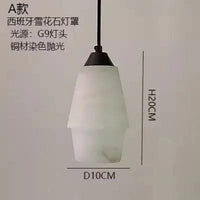 Suspension Rétro Vintage Marbre Collection LED Lustre Éclairage - Salle à manger chic | Marco Lucetti A