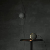 Suspension ronde en béton pour café, bar, salle à manger - Îlot industriel Vintage boule | Marco Lucetti