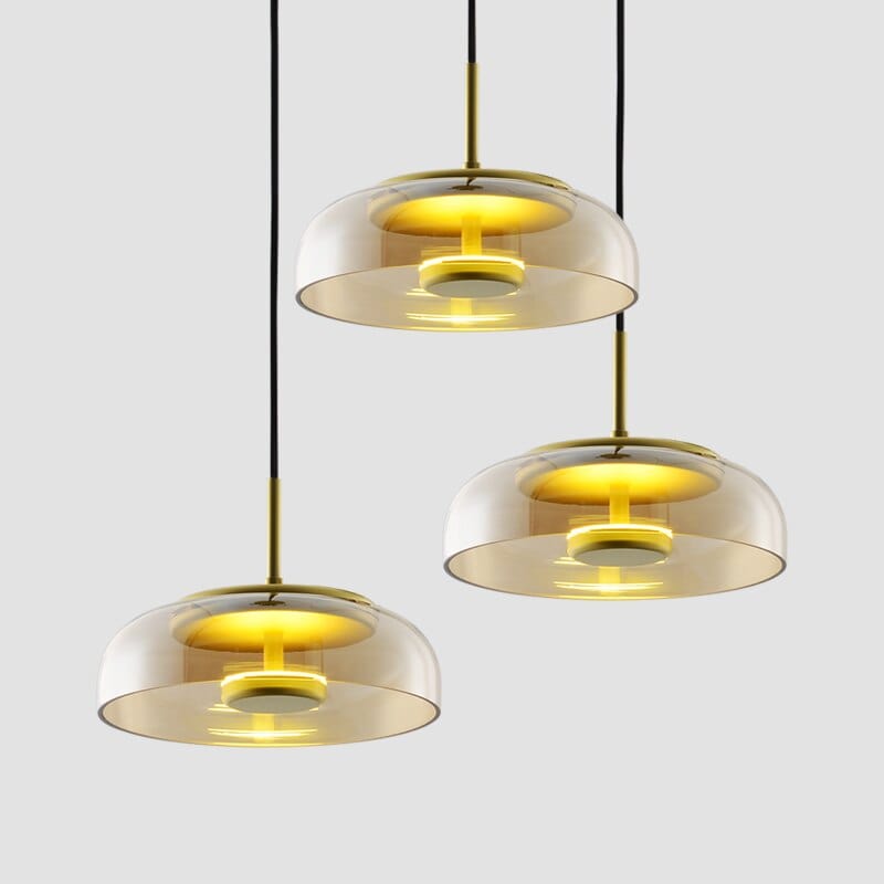 Suspension ronde en verre LED Glass - Design Haut de Gamme | Marco Lucetti