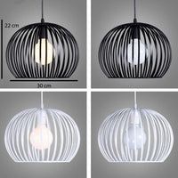 Suspension ronde vintage en cage (noir ou blanc) | Marco Lucetti Noir - M