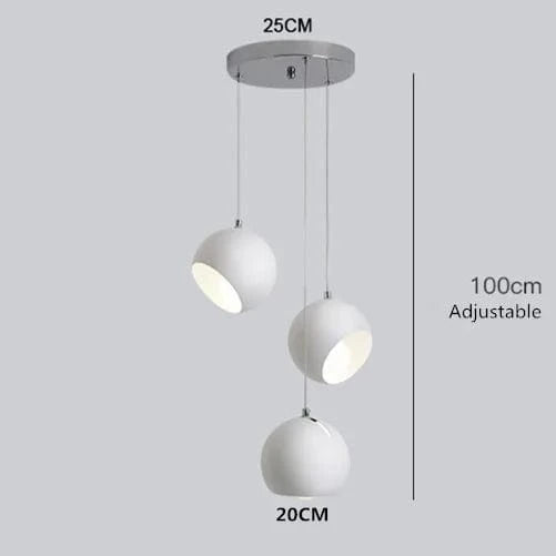Suspension rotative moderne : l'araignée design pour loft industriel | Marco Lucetti 3 têtes blanches / Changeable