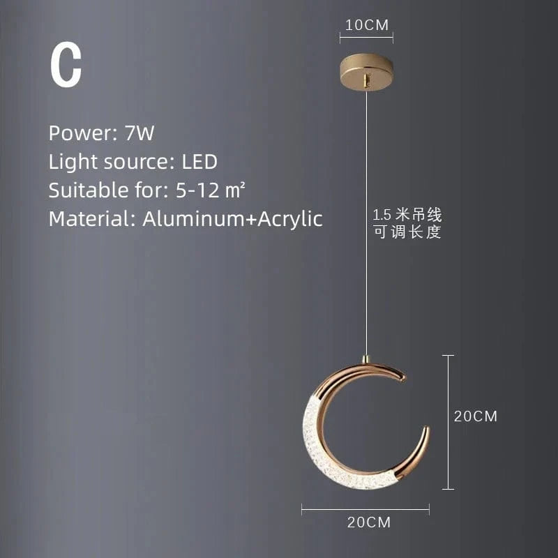 Suspension rotative multi-style Led Lights - Avec des lumières rondes pour votre maison et intérieur. | Marco Lucetti StyleC / Lumière froide