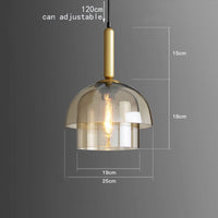 Suspension Rowan en Dômes de Verre | Marco Lucetti B