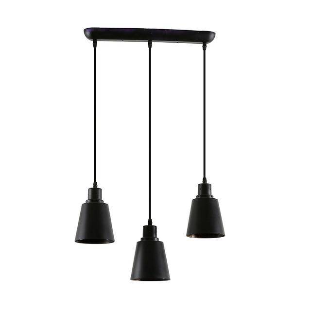 Suspension RustiBase en Métal | Marco Lucetti 3 lampes - Base rectangle