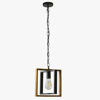 Suspension Rustic Americana en bois et métal pour restaurant | Marco Lucetti