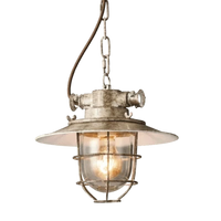 Suspension RustiLED - Fer et Verre industriel | Marco Lucetti Vieux blanc