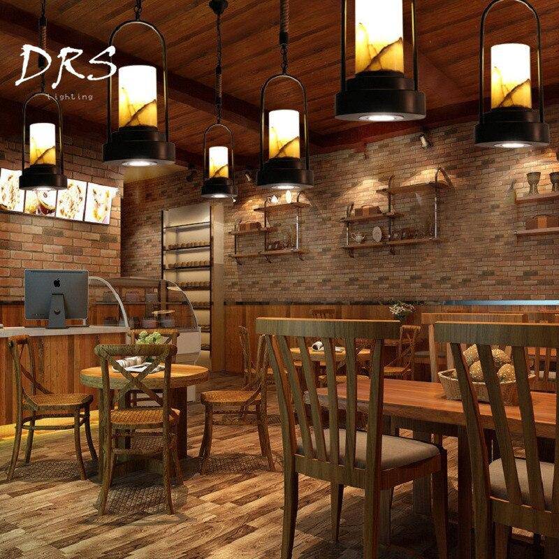 Suspension Rustique à Fausse Bougie Rurale | Marco Lucetti Noir