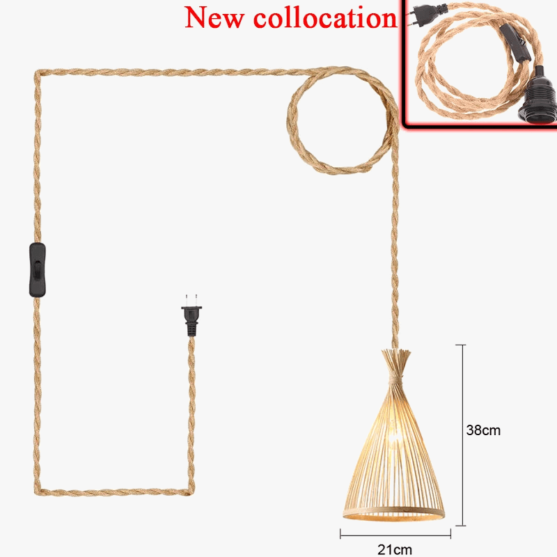 Suspension Rustique en Corde de Chanvre | Marco Lucetti