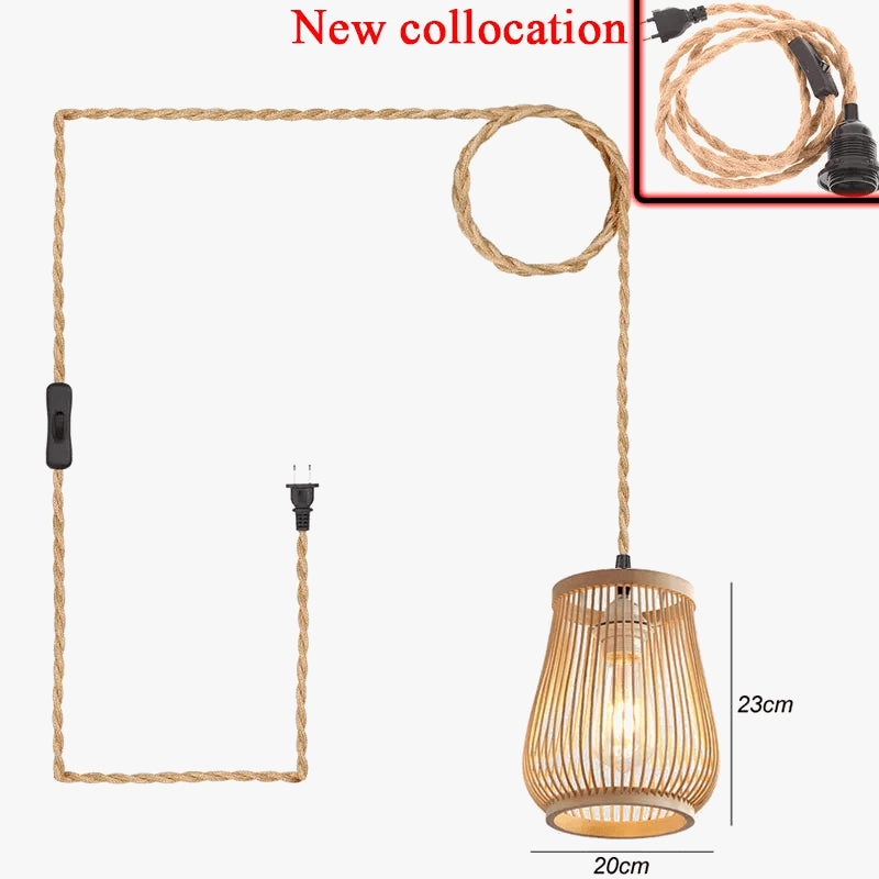 Suspension Rustique en Corde de Chanvre | Marco Lucetti