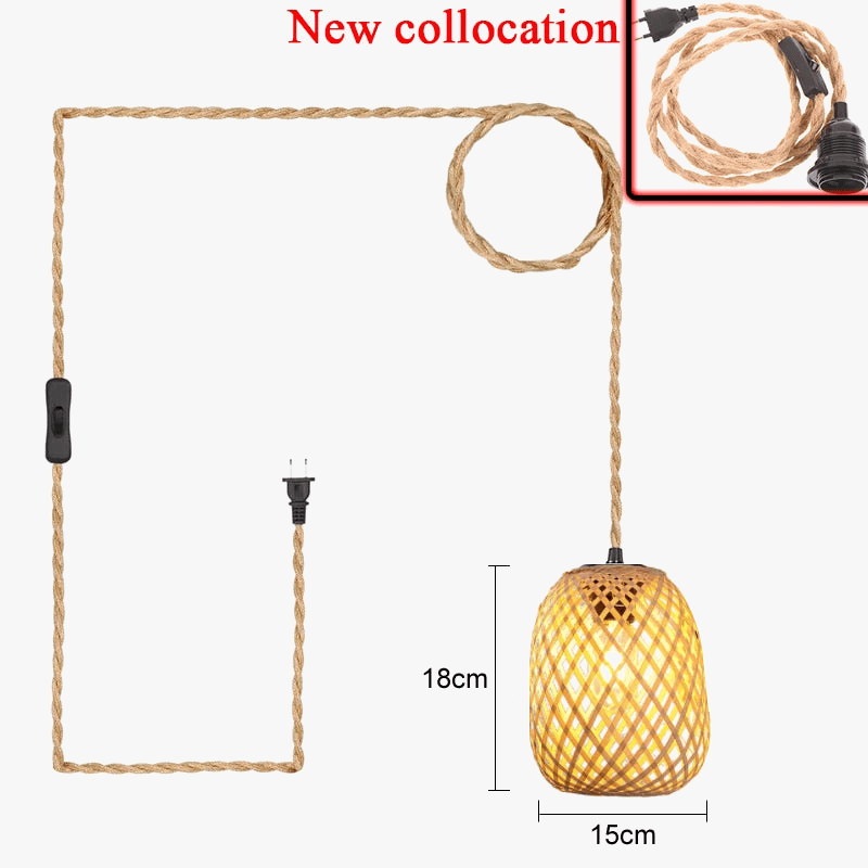 Suspension Rustique en Corde de Chanvre | Marco Lucetti