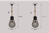 Suspension rustique LED "Ampoule Métallique" | Marco Lucetti