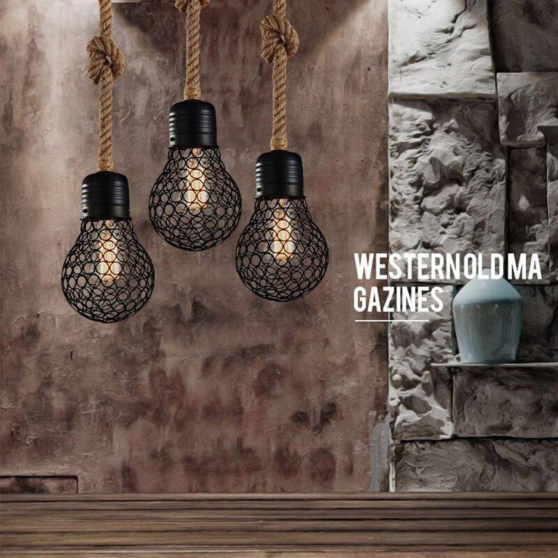 Suspension rustique LED "Ampoule Métallique" | Marco Lucetti