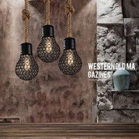 Suspension rustique LED "Ampoule Métallique" | Marco Lucetti