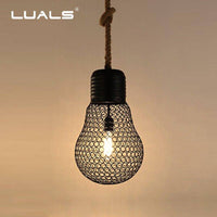 Suspension rustique LED "Ampoule Métallique" | Marco Lucetti