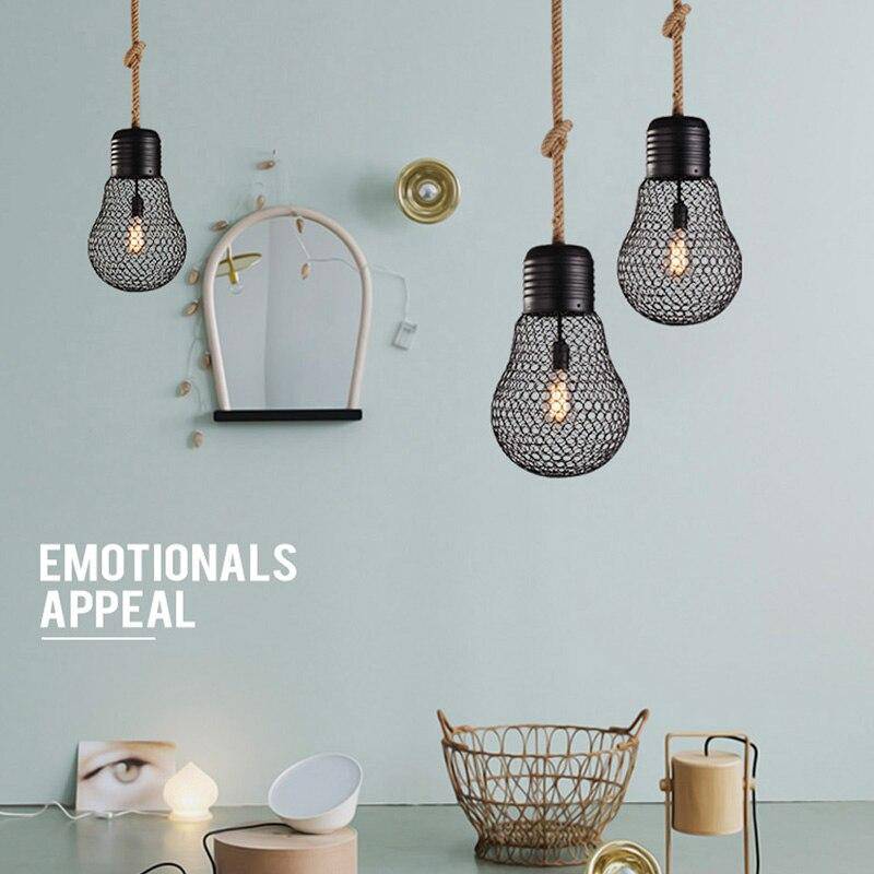 Suspension rustique LED "Ampoule Métallique" | Marco Lucetti