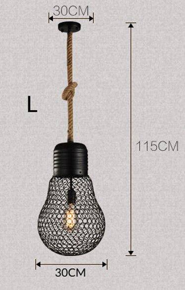 Suspension rustique LED "Ampoule Métallique" | Marco Lucetti L