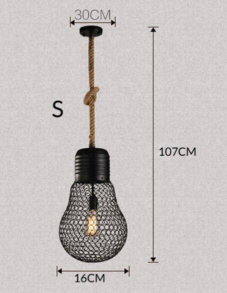 Suspension rustique LED "Ampoule Métallique" | Marco Lucetti S