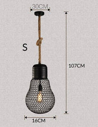 Suspension rustique LED "Ampoule Métallique" | Marco Lucetti S