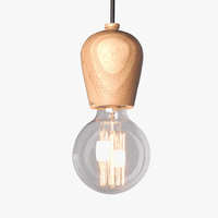 Suspension Rustique Mengjay Vintage en Bois | Marco Lucetti