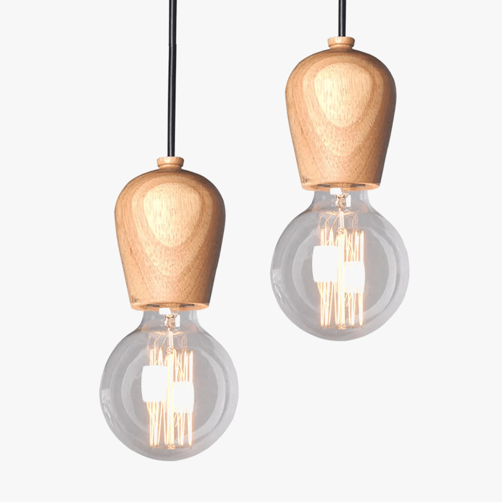 Suspension Rustique Mengjay Vintage en Bois | Marco Lucetti