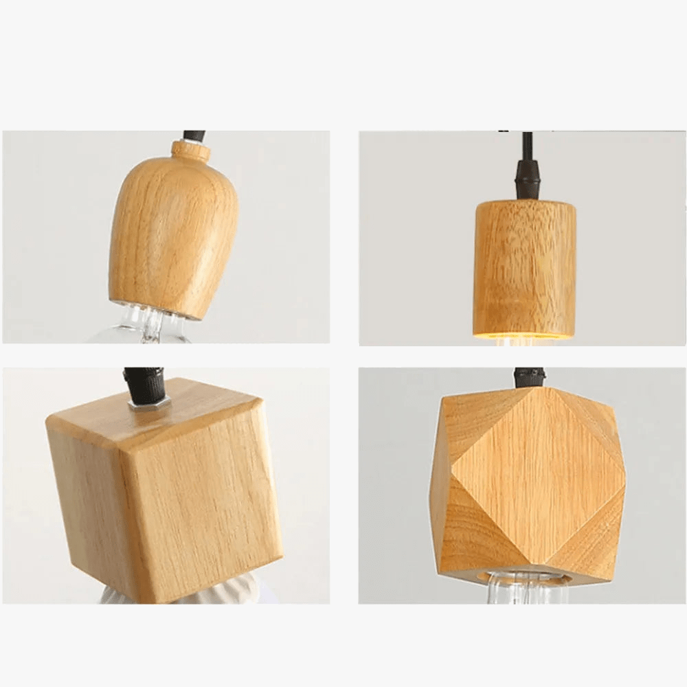Suspension Rustique Mengjay Vintage en Bois | Marco Lucetti