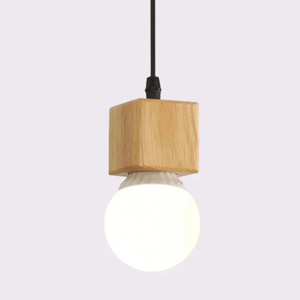 Suspension Rustique Mengjay Vintage en Bois | Marco Lucetti