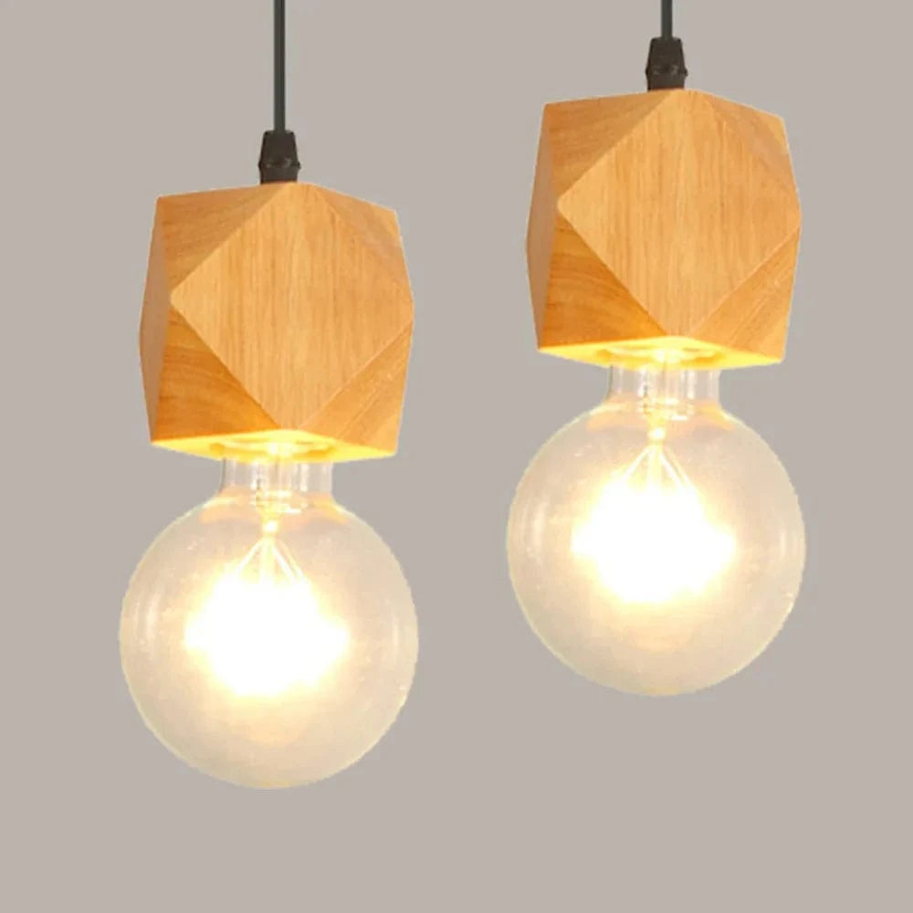 Suspension Rustique Mengjay Vintage en Bois | Marco Lucetti