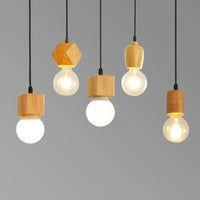Suspension Rustique Mengjay Vintage en Bois | Marco Lucetti