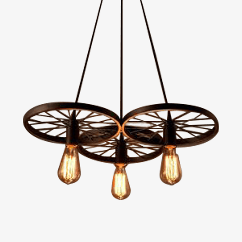 Suspension Rustique "Roue Antique" | Marco Lucetti