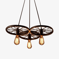 Suspension Rustique "Roue Antique" | Marco Lucetti