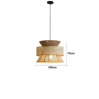 Suspension Sabi Wabi - Rotin Cannelle Chinois | Marco Lucetti Type B-D100cm H75cm