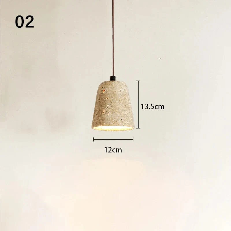 Suspension SANDYHA Rétro LED Créative - Petite Pierre Trou | Marco Lucetti 2 / Lumière froide