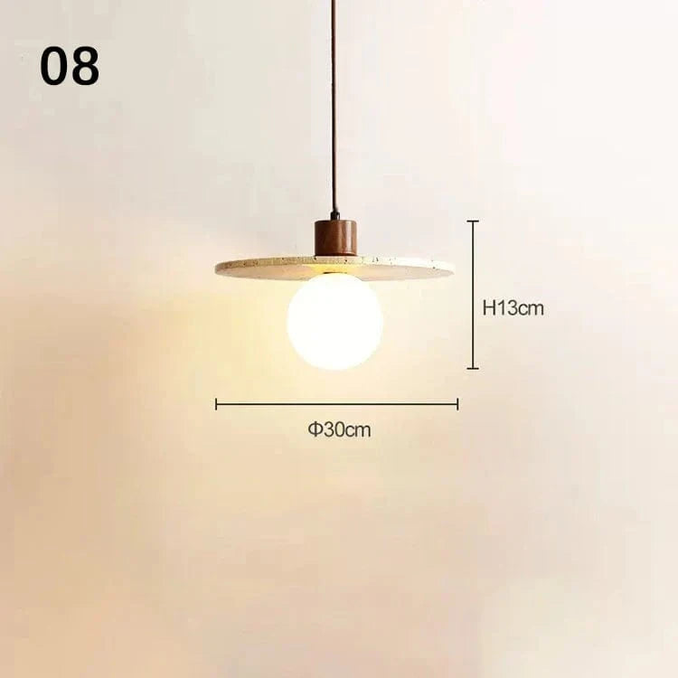 Suspension SANDYHA Rétro LED Créative - Petite Pierre Trou | Marco Lucetti 8 / Lumière froide