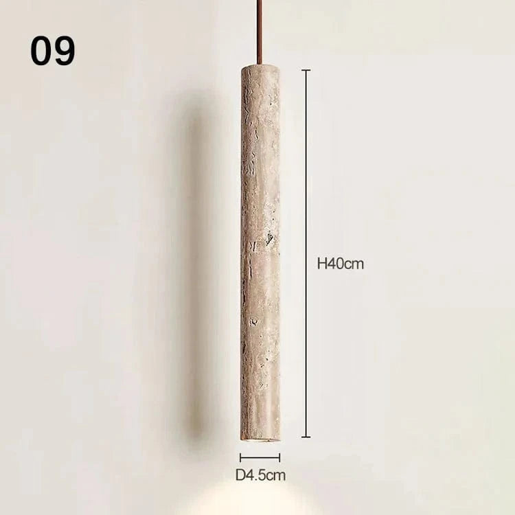 Suspension SANDYHA Rétro LED Créative - Petite Pierre Trou | Marco Lucetti 9 / Lumière froide